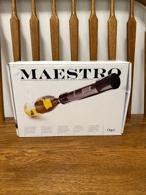 Ozeri Maestro Electric Wine Opener - Stainless Steel with Digital Thermometer &